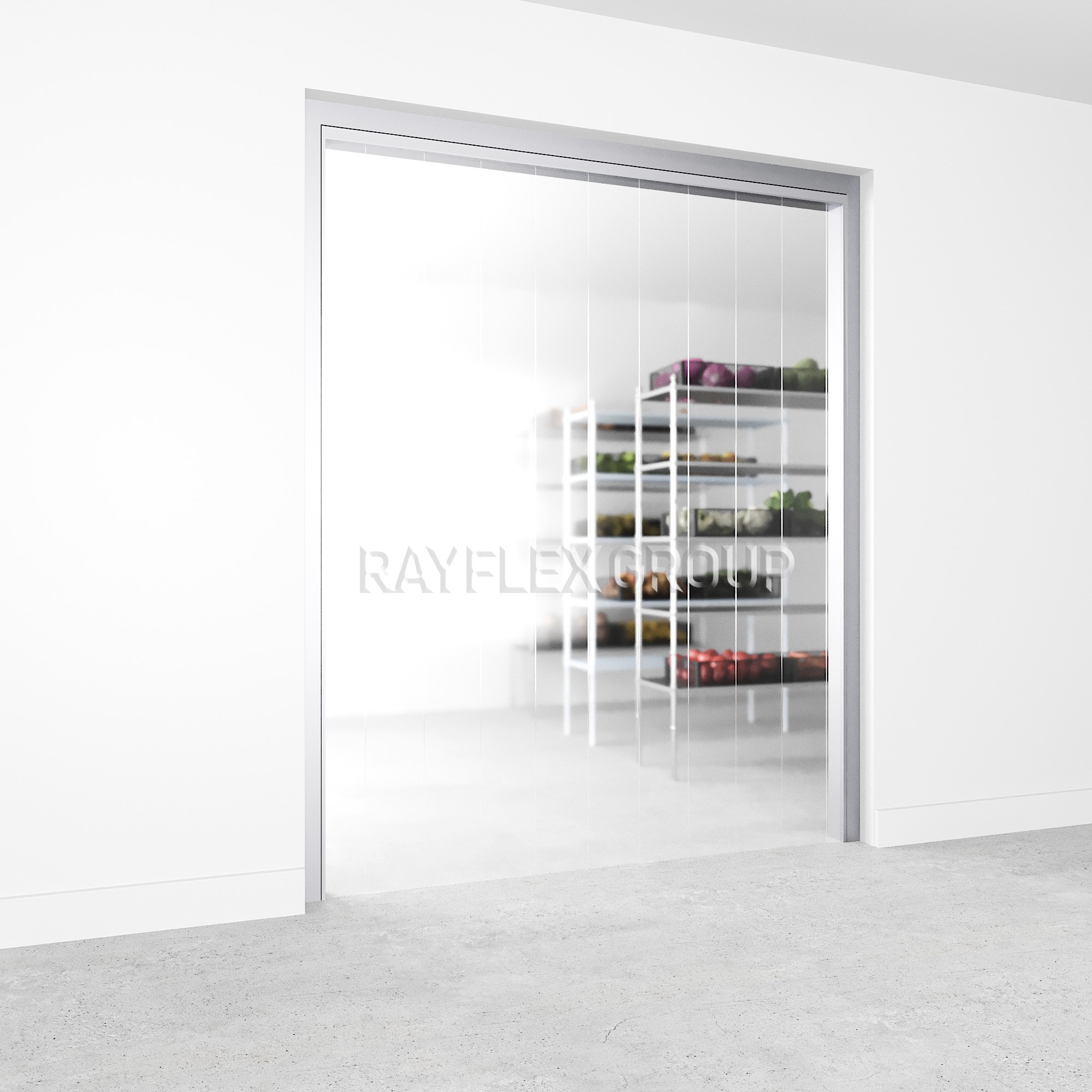 Industrial Plastic Door Curtains PVC Doorways Rayflex Group